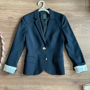 Navy wool blazer aritzia